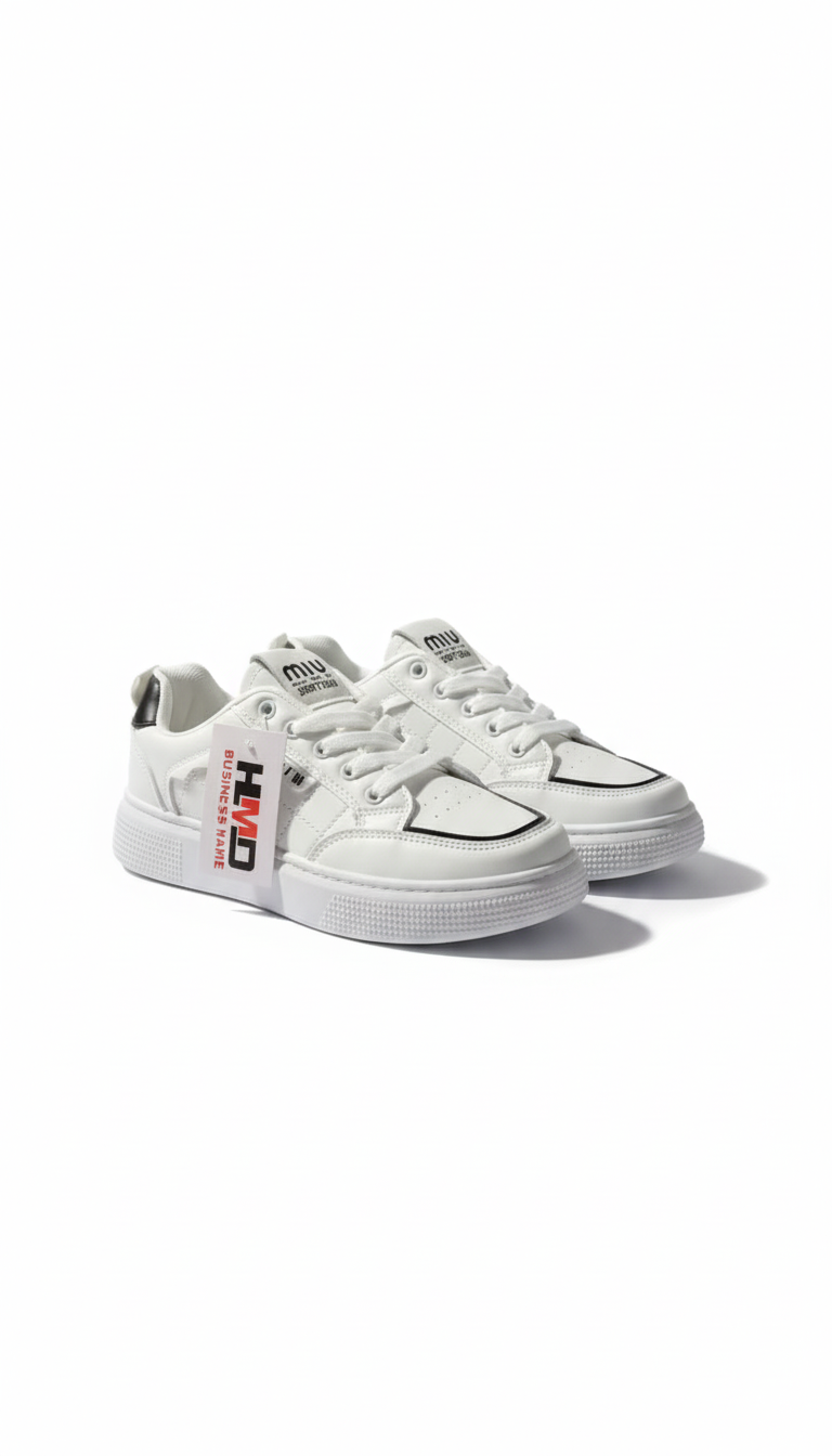 Sneakers Femme Blanc – Style Minimal & Confort Premium