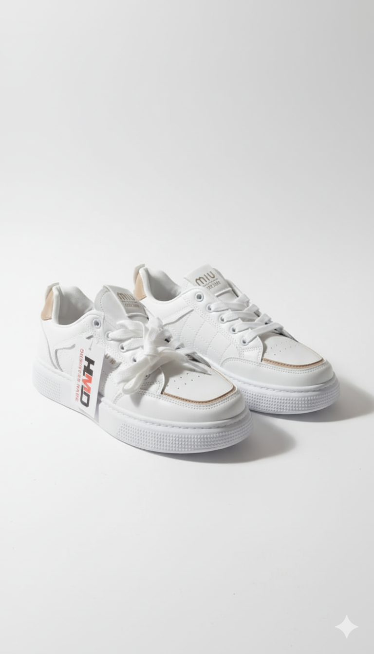 Sneakers Femme Blanc – Style Minimal & Confort Premium