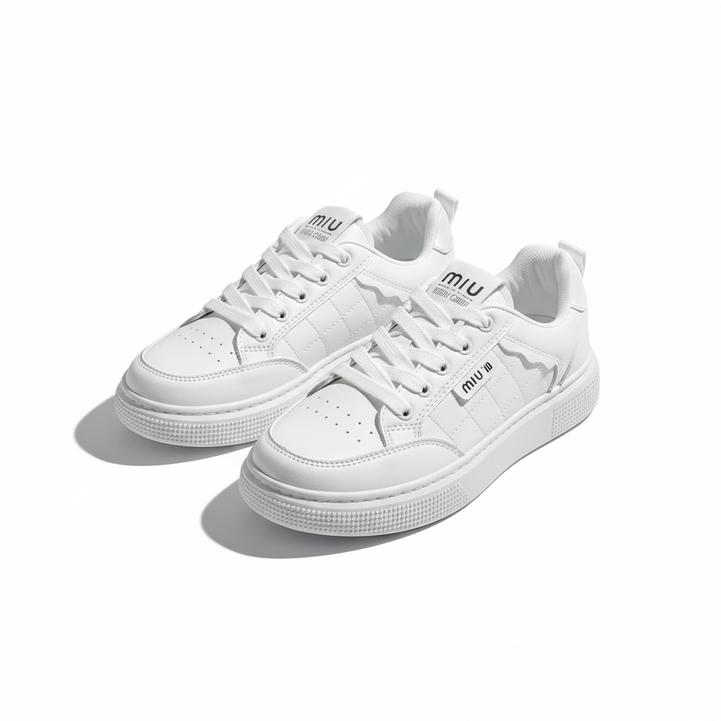Sneakers Femme Blanc – Style Minimal & Confort Premium